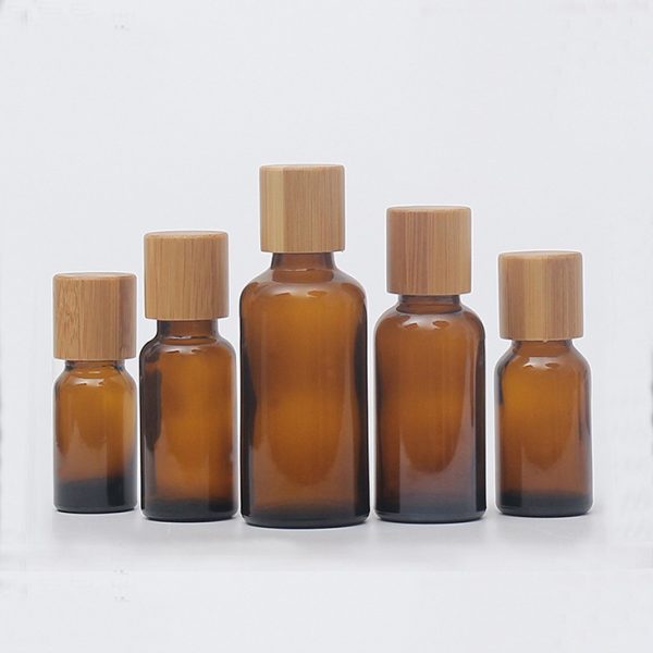 Amber Frosted Glass dropper Bottle - Image 4