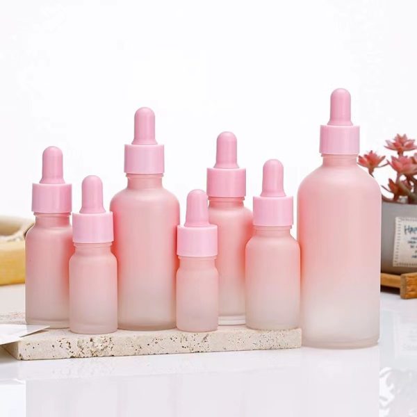 Custom Luxury Pink Dropper Bottles - Image 2