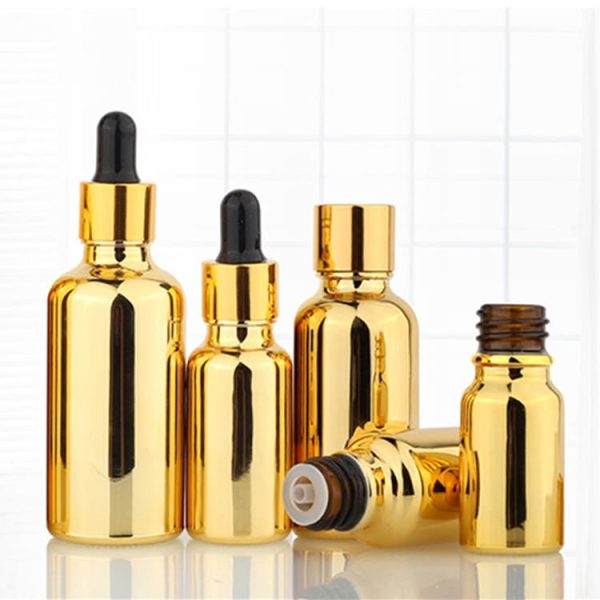 Electroplated Gold dropper Bottle - Image 2