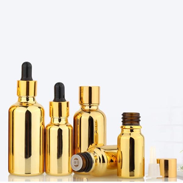 Electroplated Gold dropper Bottle - Image 3