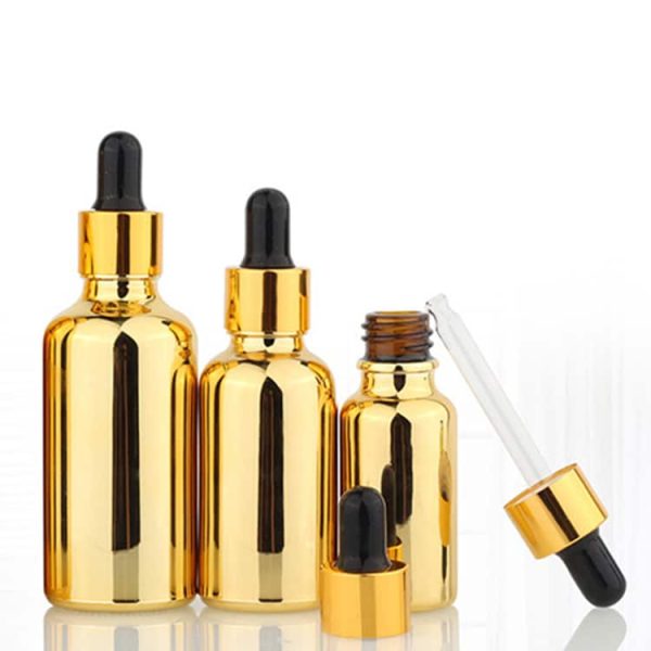 Electroplated Gold dropper Bottle - Image 4