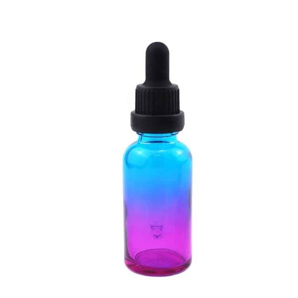 Gradient color round glass dropper bottle - Image 5