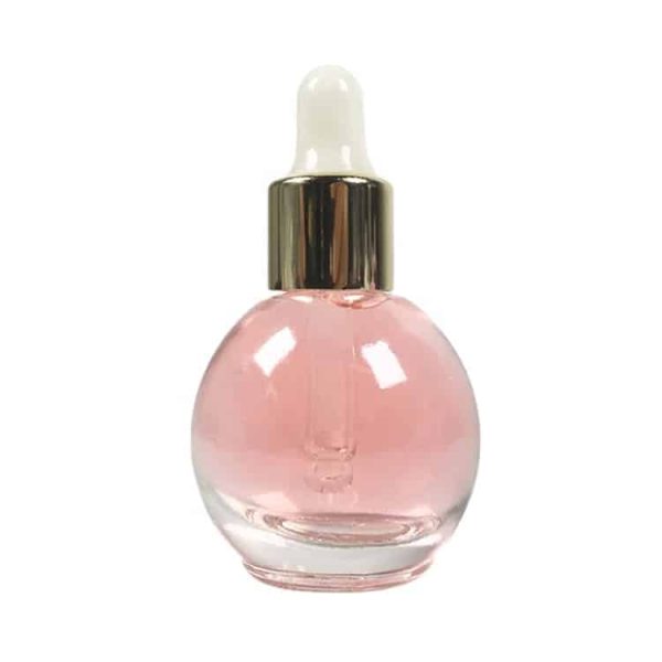 clear frosted ball shape dropper bottle