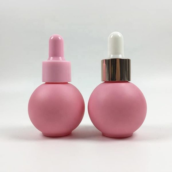 clear frosted ball shape dropper bottle - Image 4