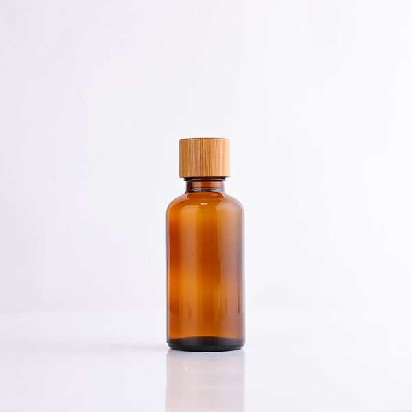 glass dropper bottle with bamboo lid - Image 5