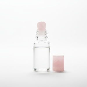 Gemstone Roller Ball Glass Bottle with Natural Crystal Applicator